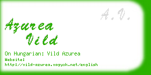 azurea vild business card